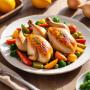 Poulet Rôti Traditionnel aux Légumes du Soleil