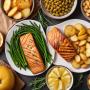 Saumon Grillé, Haricots Verts et Pommes de Terre Nouvelles