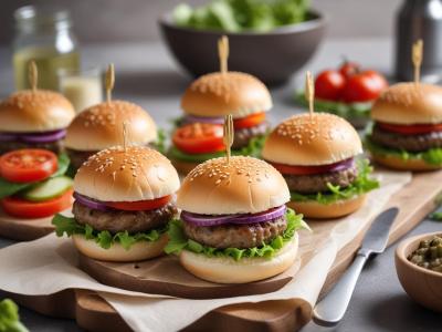 Mini-burgers de légumes printaniers