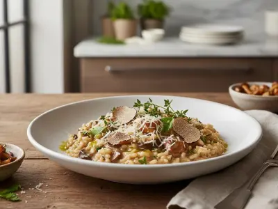 Risotto Crémeux aux Champignons des Bois