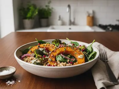 Bol Végétal au Petit Épeautre et Potimarron Rôti
