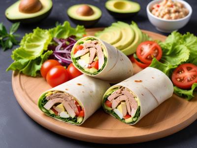 Wrap Thon, Avocat et Salade Fraîcheur