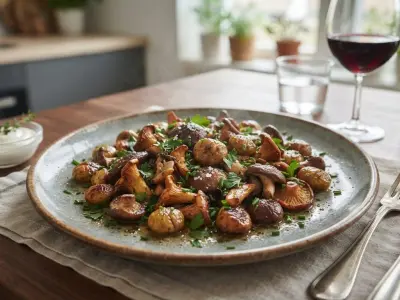 Poêlée de champignons et châtaignes