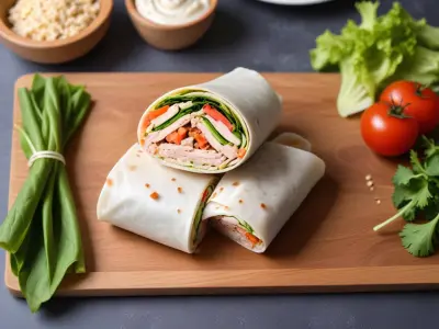 Wrap au thon et concombre