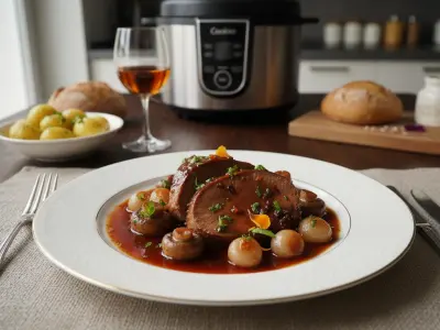 Langue de bœuf à la sauce Madère au Cookeo