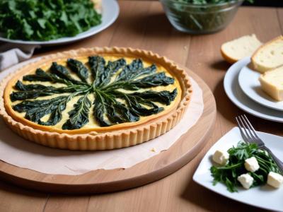 Tarte Épinards et Chèvre, Idéale pour un Repas Convivial