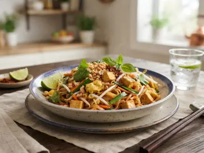 Pad Thaï Végétarien aux Légumes et Tofu