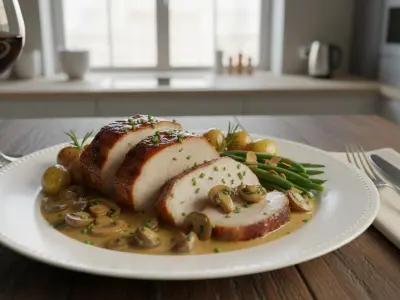 Rôti de Porc Fondant aux Champignons au Cookeo