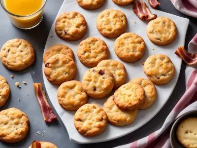 Cookies Salés Croustillants au Bacon et Gruyère pour 6 Personnes