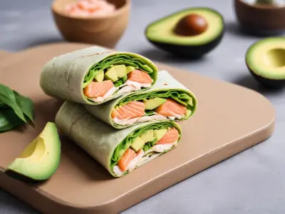 Wrap au Saumon Fumé et à l'Avocat