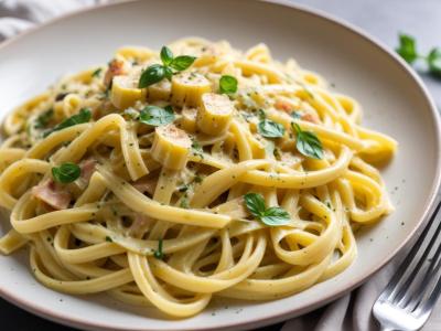 Courgettes Carbonara Légères