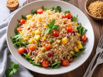 Salade de Riz Méditerranéenne Estivale