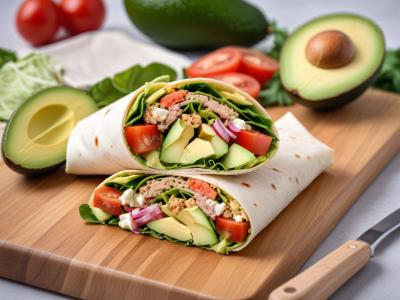 Wrap au Thon, Avocat et Salade