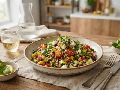 Salade de quinoa aux légumes d'été