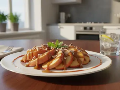 Délice de Pomme au Caramel de Dattes Sans Cuisson
