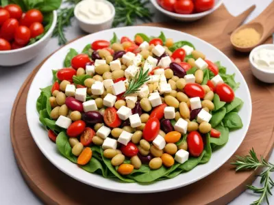 Salade Grecque aux Haricots Blancs