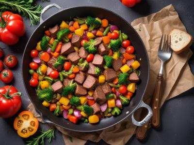 Sauté de Boeuf Printanier aux Légumes Frais