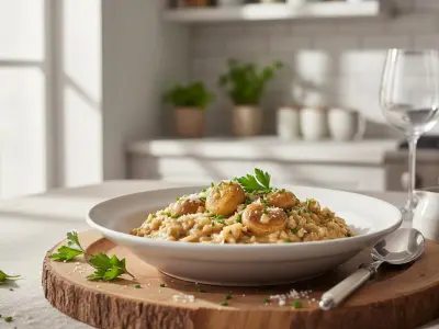 Risotto Crémeux aux Champignons de Paris