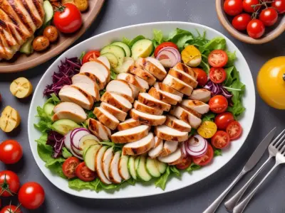 Salade Composée Gourmande au Poulet Grillé