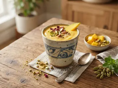 Lassi Onctueux à la Mangue et à la Cardamome