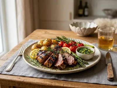 Collier d'Agneau Grillé aux Herbes à l'Air Fryer