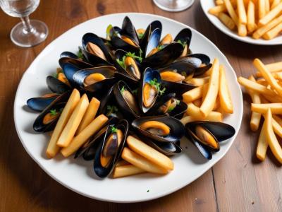Moules Marinières et Frites Croustillantes
