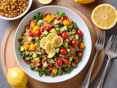 Salade de Quinoa aux Légumes Croquants et Vinaigrette Citronnée