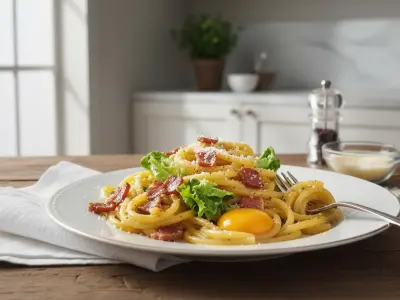 L'Authentique Pasta alla Carbonara Romaine