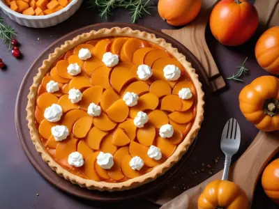 Tarte Gourmande Butternut, Oignon Rouge et Chèvre au Miel