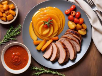 Sauté de Porc aux Poivrons et Purée de Pommes de Terre