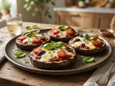 Aubergines grillées façon pizza au barbecue