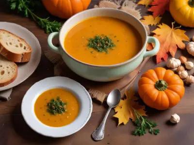 Soupe Crémeuse d'Automne aux Légumes Racines