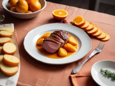 Magret de Canard à l'Orange et sa Purée de Patates Douces