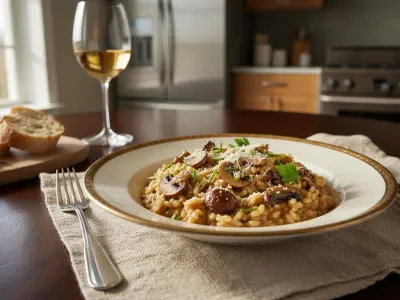 Risotto Crémeux aux Champignons des Bois