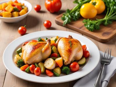 Poulet rôti aux légumes du soleil