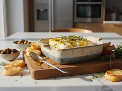 Feta Rôtie au Miel et au Thym