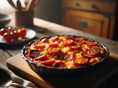 Gratin de tomates et chorizo