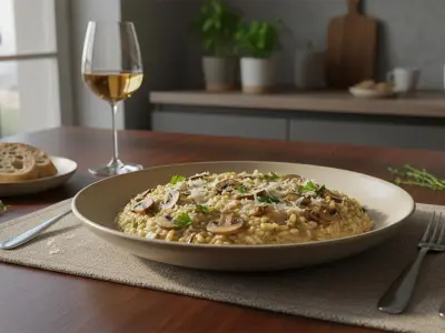 Risotto Onctueux aux Champignons de Paris