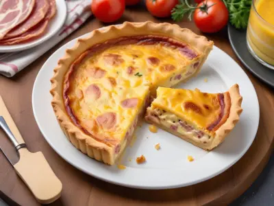 Quiche Gourmande aux Lardons et Raclette