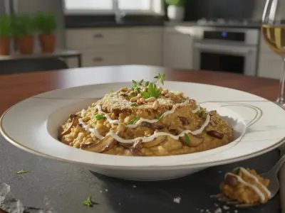 Risotto Crémeux aux Champignons de Forêt