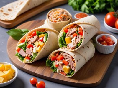 Wraps Fraîcheur au Thon et Crudités