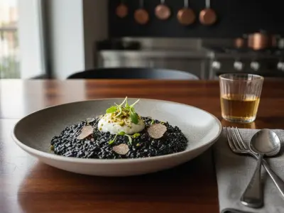 Le Code Noir : Risotto à l'Encre et Truffe
