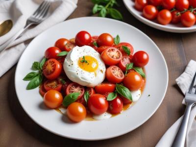 Pinsa Burrata & Tomates Cerises Fraîches