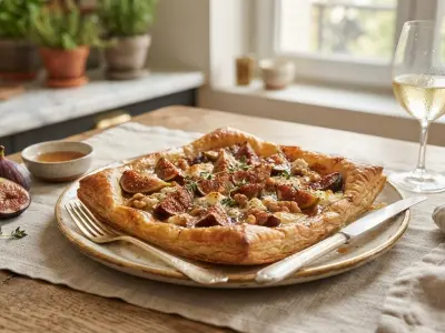 Tarte fine aux figues et chèvre