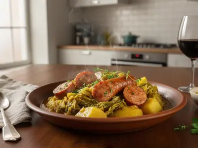 Potée de Chou Vert aux Saucisses Fumées Express au Cookeo