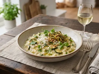 Risotto crémeux aux courgettes