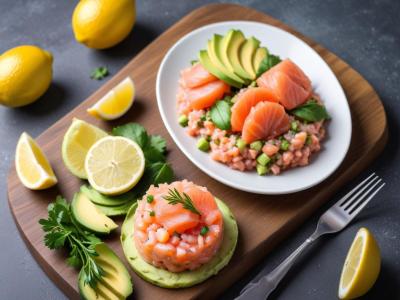 Tartare de Saumon Frais à l'Avocat et Citron