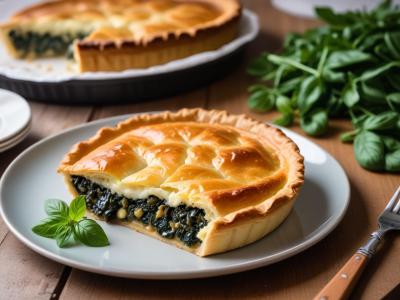 Tourte aux épinards et ricotta