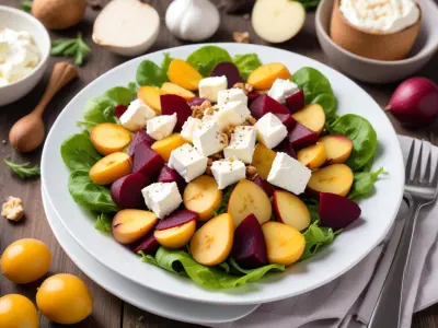 Salade de Betteraves, Chèvre et Noix
