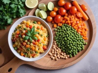 Couscous Végétarien aux Légumes de Saison et Pois Chiches